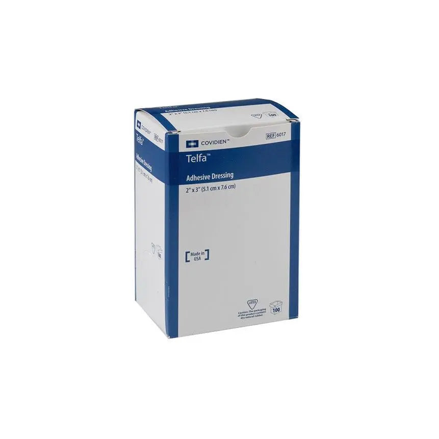 KND 6017 BX/100 TELFA OUCHLESS ADHESIVE DRESSING, 2IN X 3IN