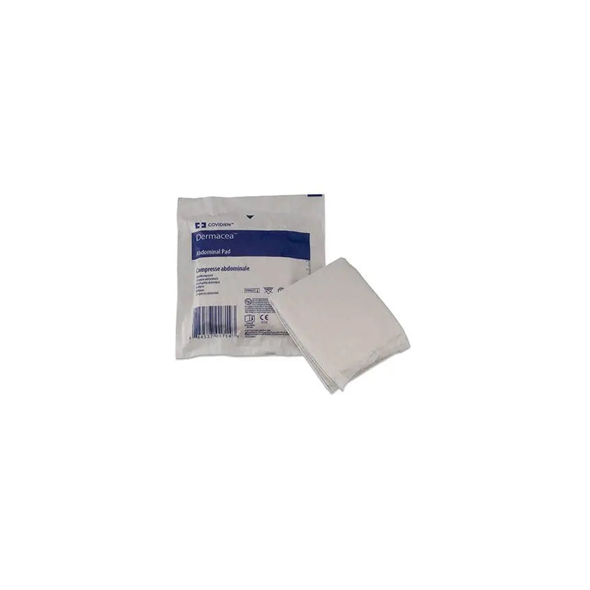 KND 7198D BX/18 DERMACEA ABDOMINAL PAD 8" X 10" STERILE