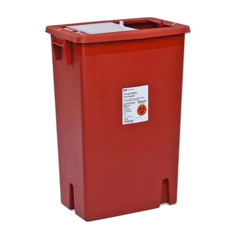 KND 8997S (CS/10)EA/1 SHARPSAFETY 8GAL RED CONTAINER GASKET SLIDE LID