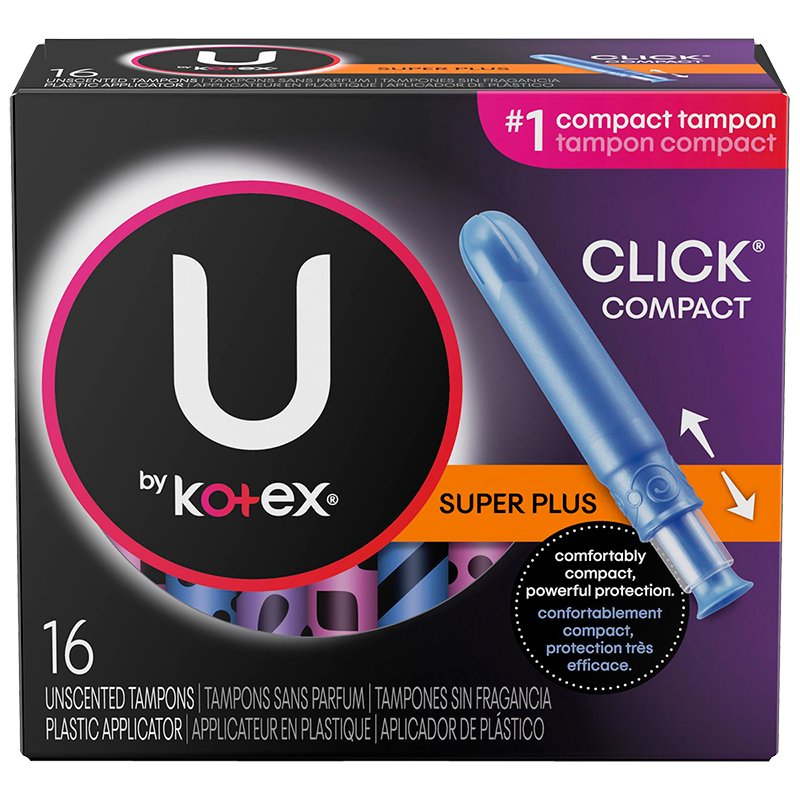 U by KOTEX® Click® Tampons Super - Home Health Store Inc