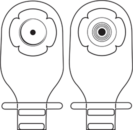 MAR 52632 BX/5  ULTRAMAX DEEP DRAINABLE POUCH, HYDROCOLLOID BARRIER AND KWICK KLOSE 2 FASTENER, PRE CUT 1 1/4, TRANSPARENT.