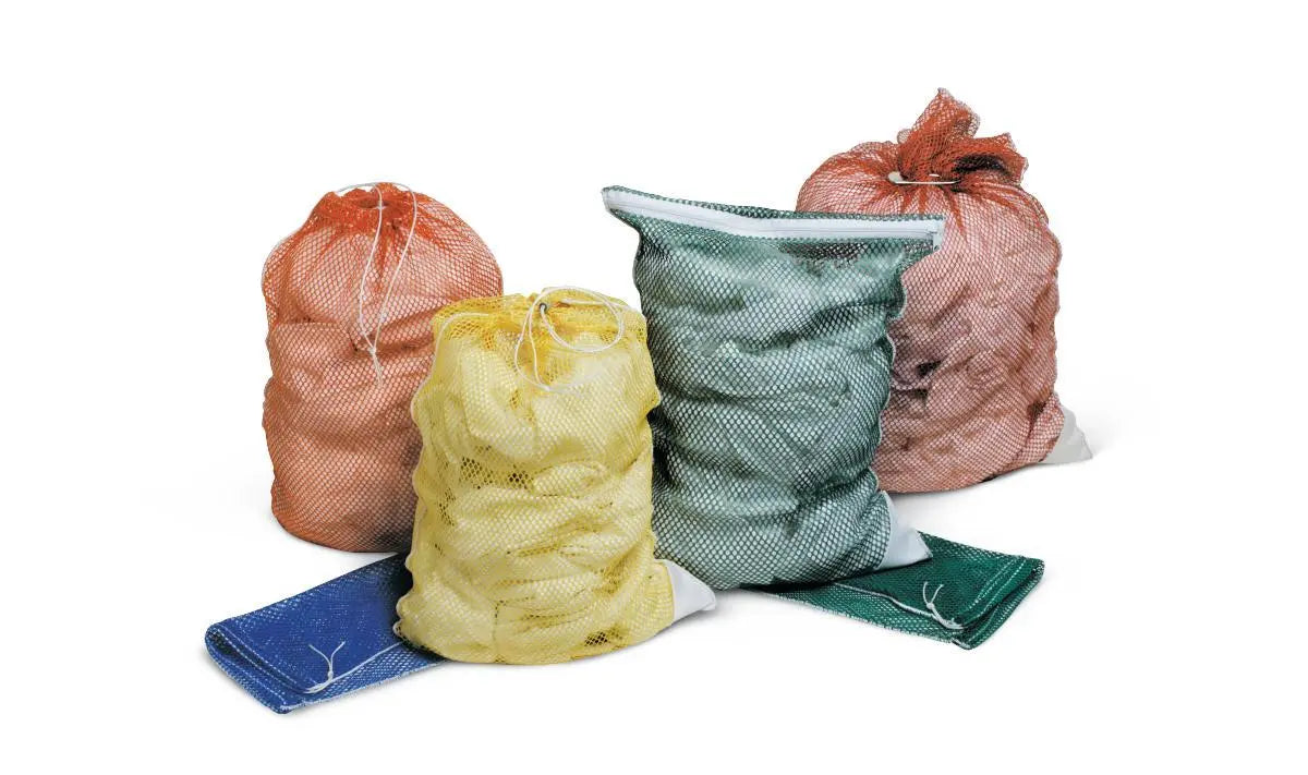MDL MDT1830MD CS/12 LAUNDRY HAMPER BAG 18" X 30" MESH WITH DRAWCORD