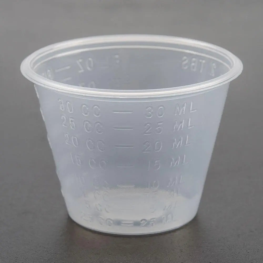 MED 800-000 CS/5000  GRADUATED MEDICINE CUPS, TRANSLUCENT, PLASTIC, 1OZ