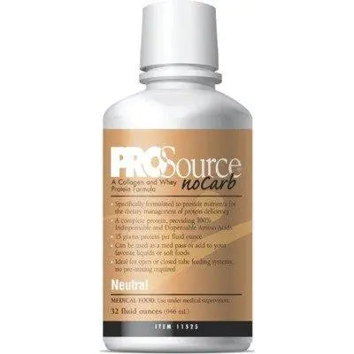 MTR 11522 CS/4 PROSOURCE NO CARB LIQUID PROTEIN SUPPLEMENT NEUTRAL 32OZ BOTTLE 15GM/OZ