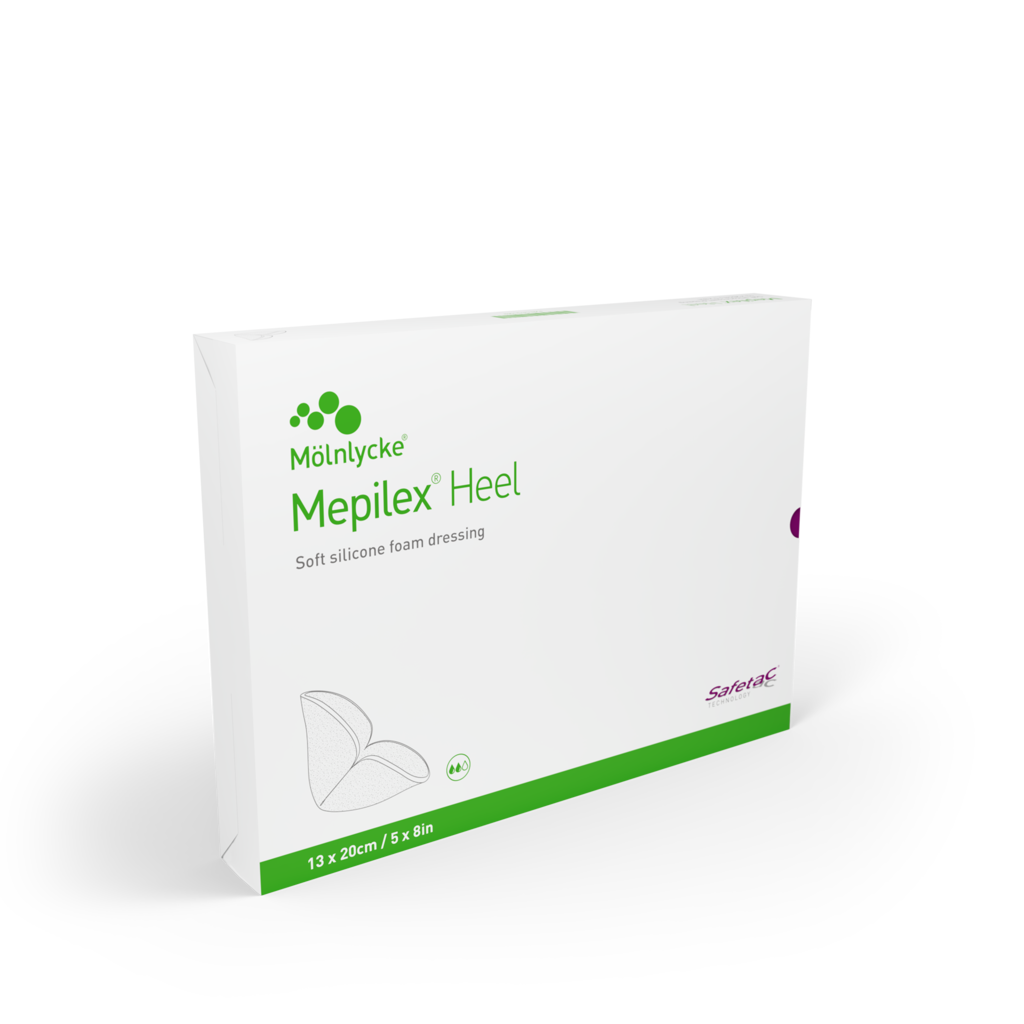 Mepilex Heel Foam Dressing, Size 13Cm X 20Cm Bx/5