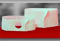 NUH 6704-SP EA/1 FLAT PANEL COOL COMFORT 6IN, XXLARGE, 3 3/8IN LEFT SIDE OPENING PLACED 1IN FROM BOTTOM (NON-RETURNABLE)