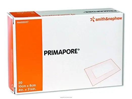 SNU 66000319 BX/20 PRIMAPORE LOW-ADHERENT POST-OP ISLAND DRESSING, SIZE 20CM X 10CM