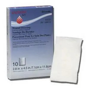 SQU 168214 BX/10 KALTOSTAT CALCIUM ALGINATE WOUND DRESSING, 10CM 19CM (4IN X 8IN)