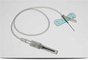 BX/50 WINGED SAFETY BLOOD COLLECTION SET, 23G X .75IN, 12IN TUBING W/ ADAPTOR - Home Health Store Inc