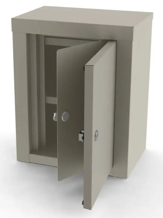 UMF 7781 EA/1 NARCOTIC CABINET, DOUBLE DOOR, DOUBLE LOCK, 2 SHELVES, 12" W X 15" H X 8" D