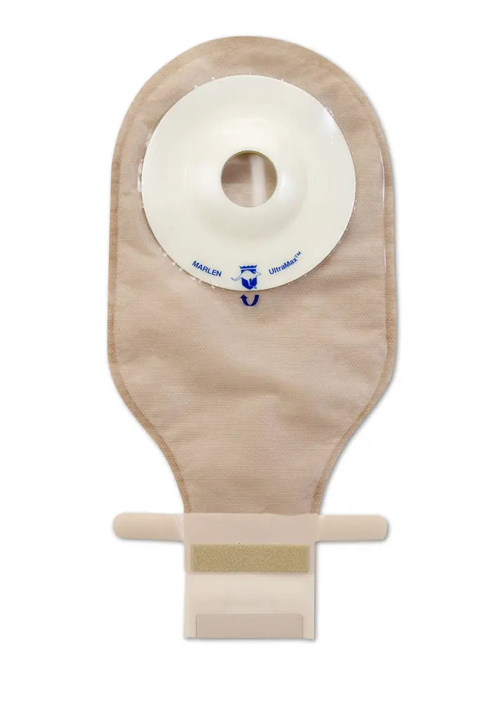 Ultramax Deep Drainable Pouch W/ Aquatack Hydrocolloid Barrier & Kwick-Klose Ii Fastener 1 1/8" Pre-Cut Transparent - Box Of 5 - Home Health Store Inc