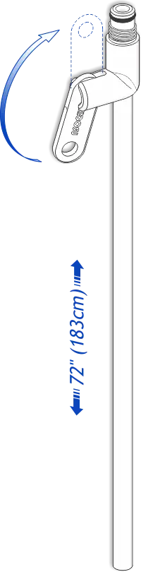 URO 700172 1/EA  Quick Drain Valve  Large 72" (183cm) Long Tube  Non Sterile  Latex Free