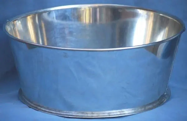 VOL87120 EA/1 STAINLESS STEEL, ROUND DEEP, WASH BASIN, 4QT