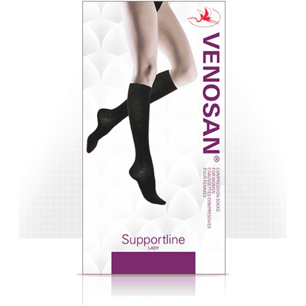 Venosan Athletic Performance Socks Unisex 20-30 mmHG, Large, Fuchia