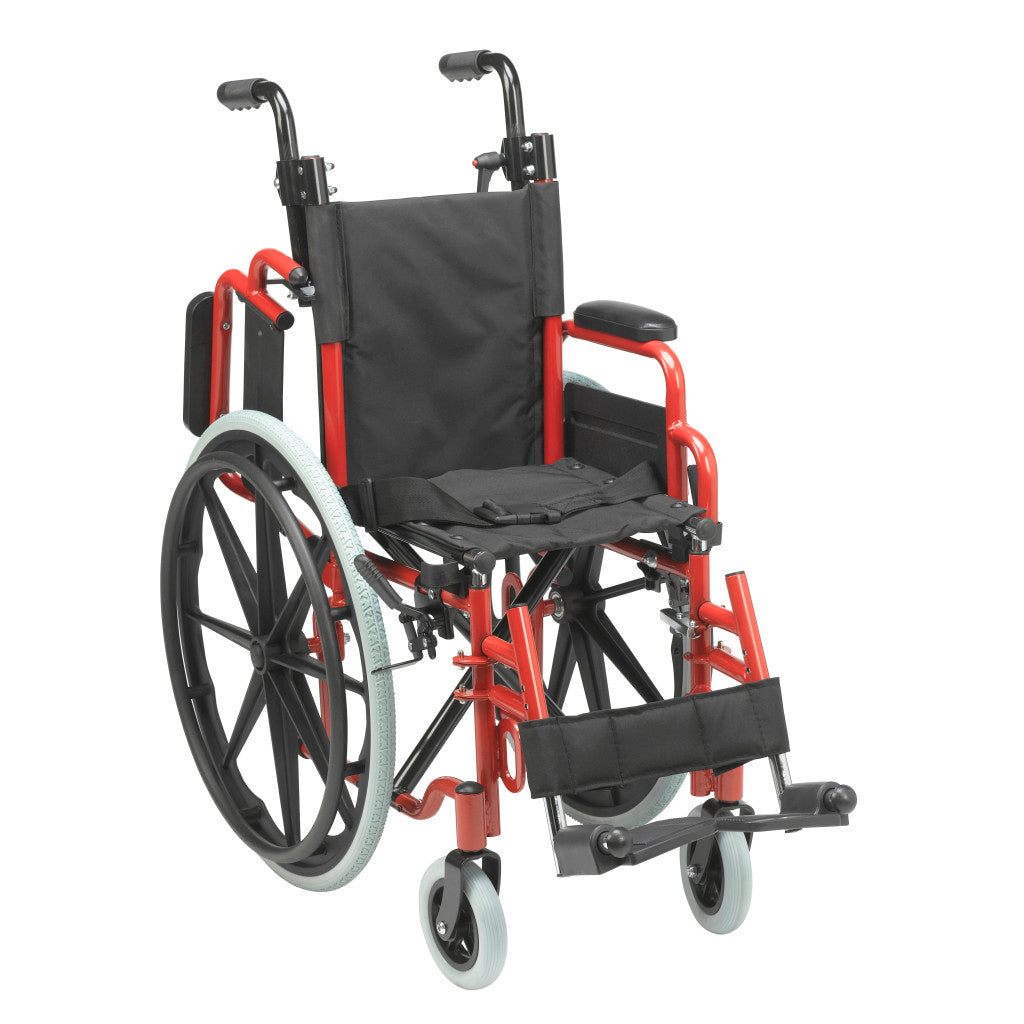 Drive Wallaby Pediatric Wheelchair 12" Red