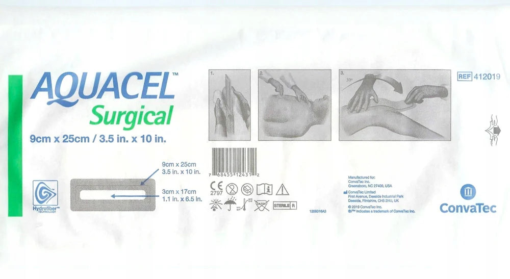 Aquacel Surgical Cover Dressing, Sterile - Box of 10