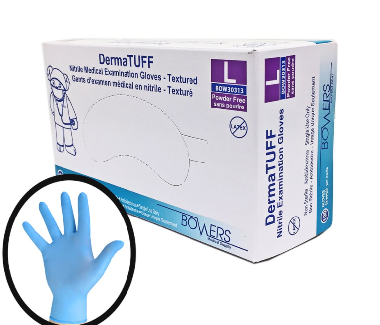 Bowers DermaTUFF Nitrile Exam Gloves