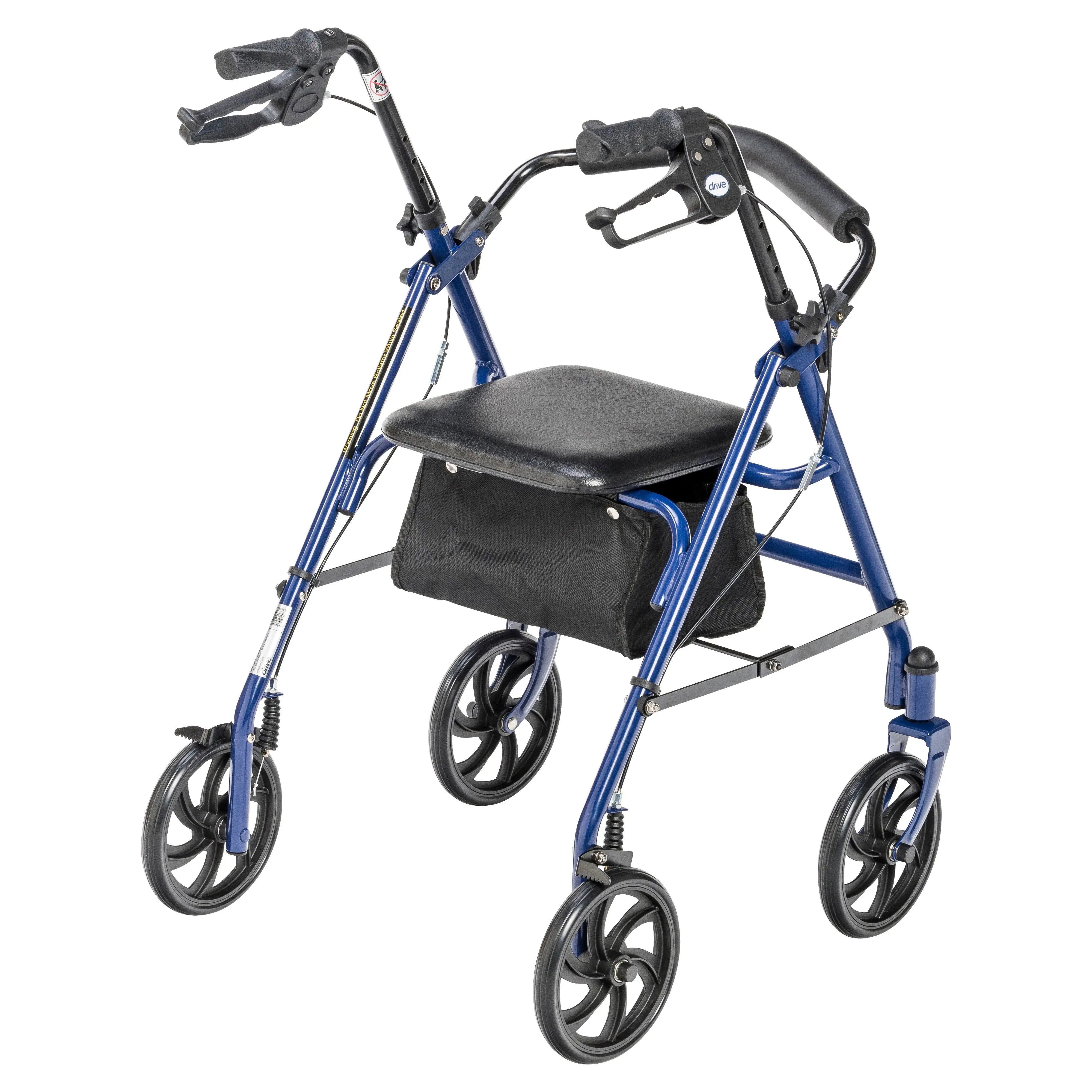 Four Wheel Rollator Rolling Walker with Fold Up Removable Back Support - Home Health Store Inc