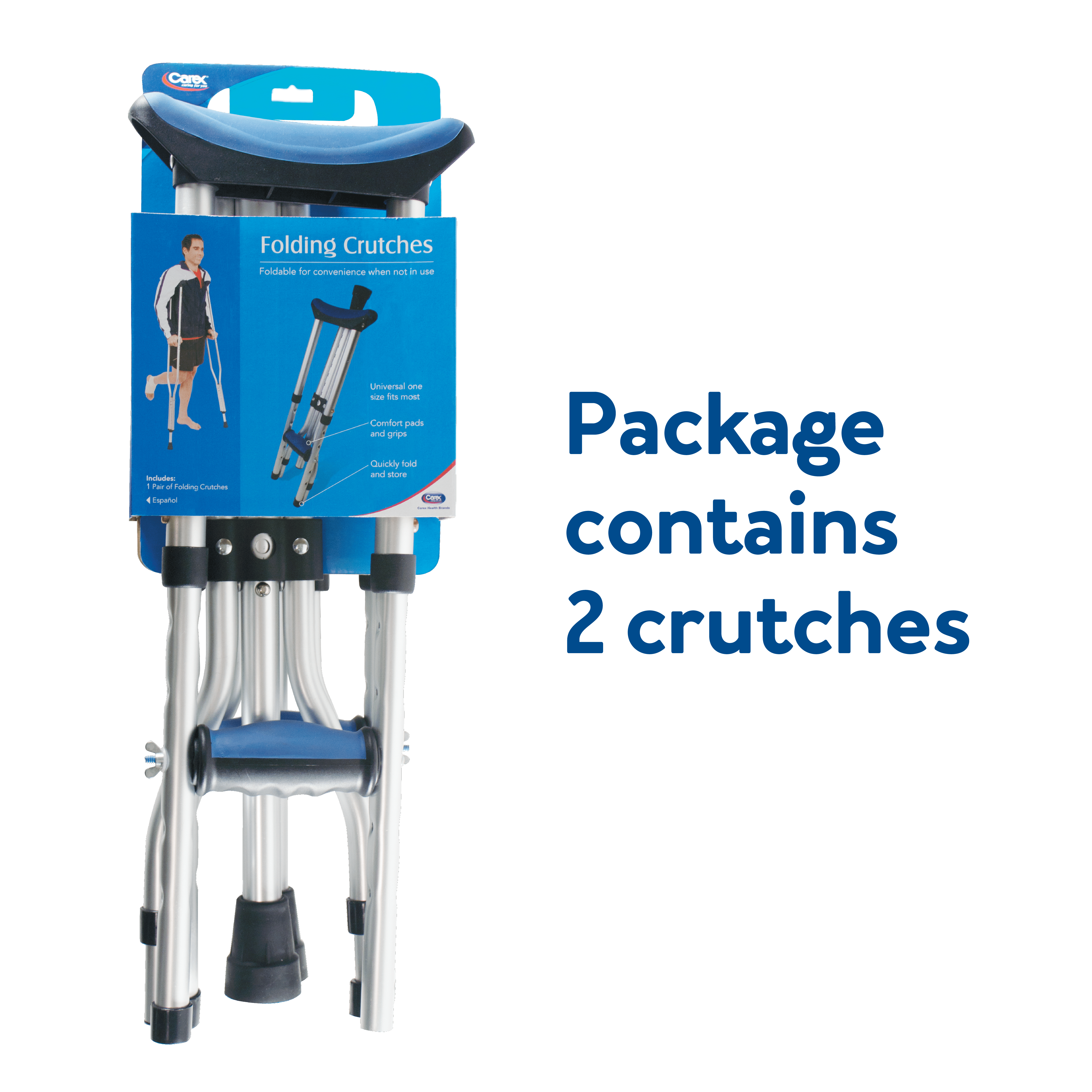 Carex Folding Crutches