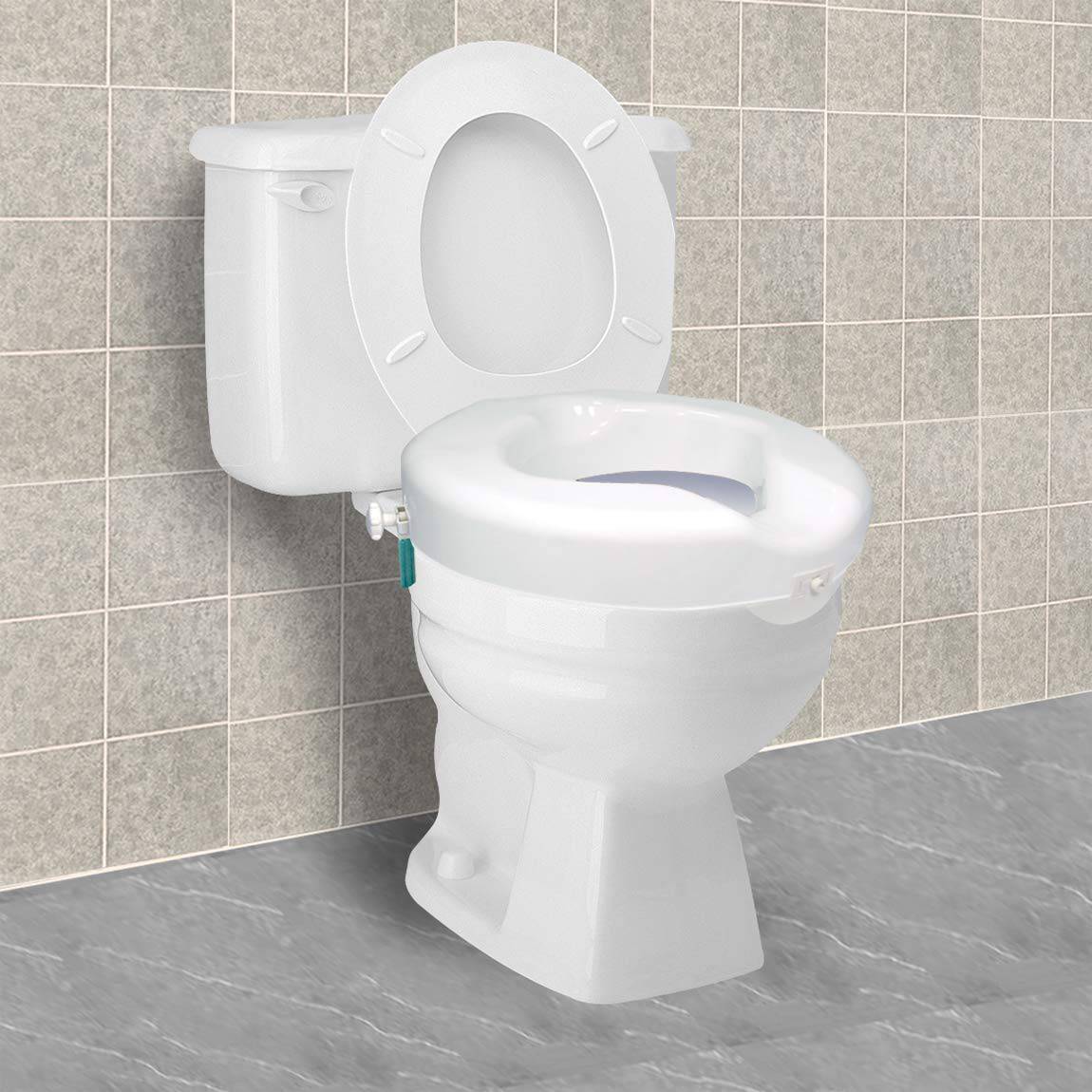 Carex Safe Lock Bariatric Raised Toilet Seat