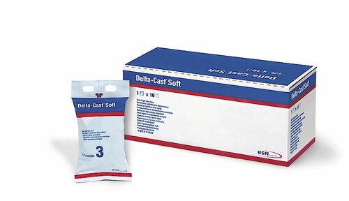 Delta-Cast Soft Polyester Semi-Rigid Cast Tape 2.5cm X 1.8m, White - Box Of 10 - Home Health Store Inc