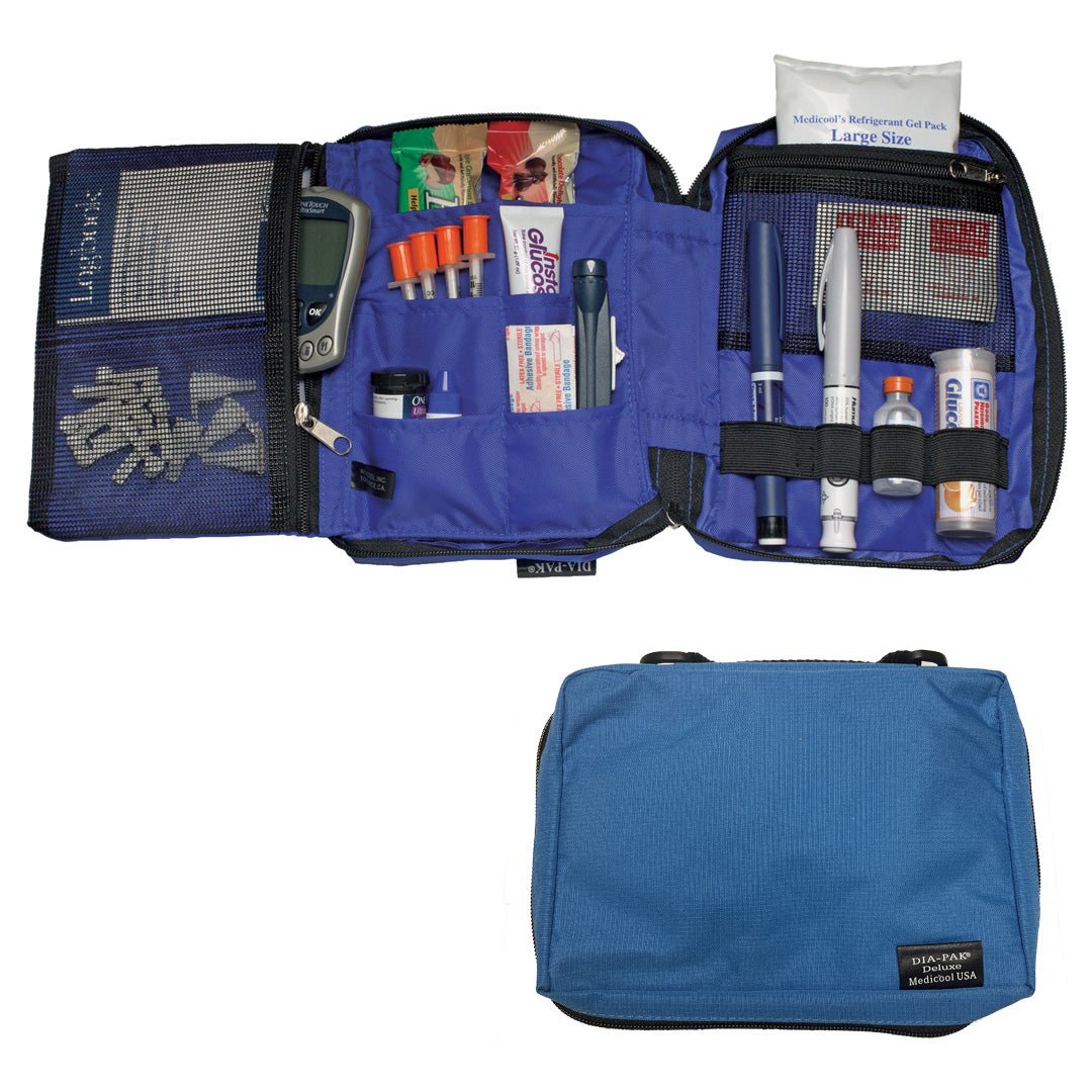 Medicool Dia-Pak Deluxe Diabetic Organizer 2.5in X 6in X 8in