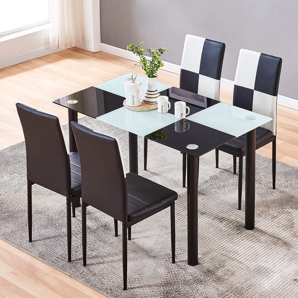 Dinning Table Multi Ht/ Edge Style, Dark Rum Cherry. 4 People. - Ea/1 - Home Health Store Inc