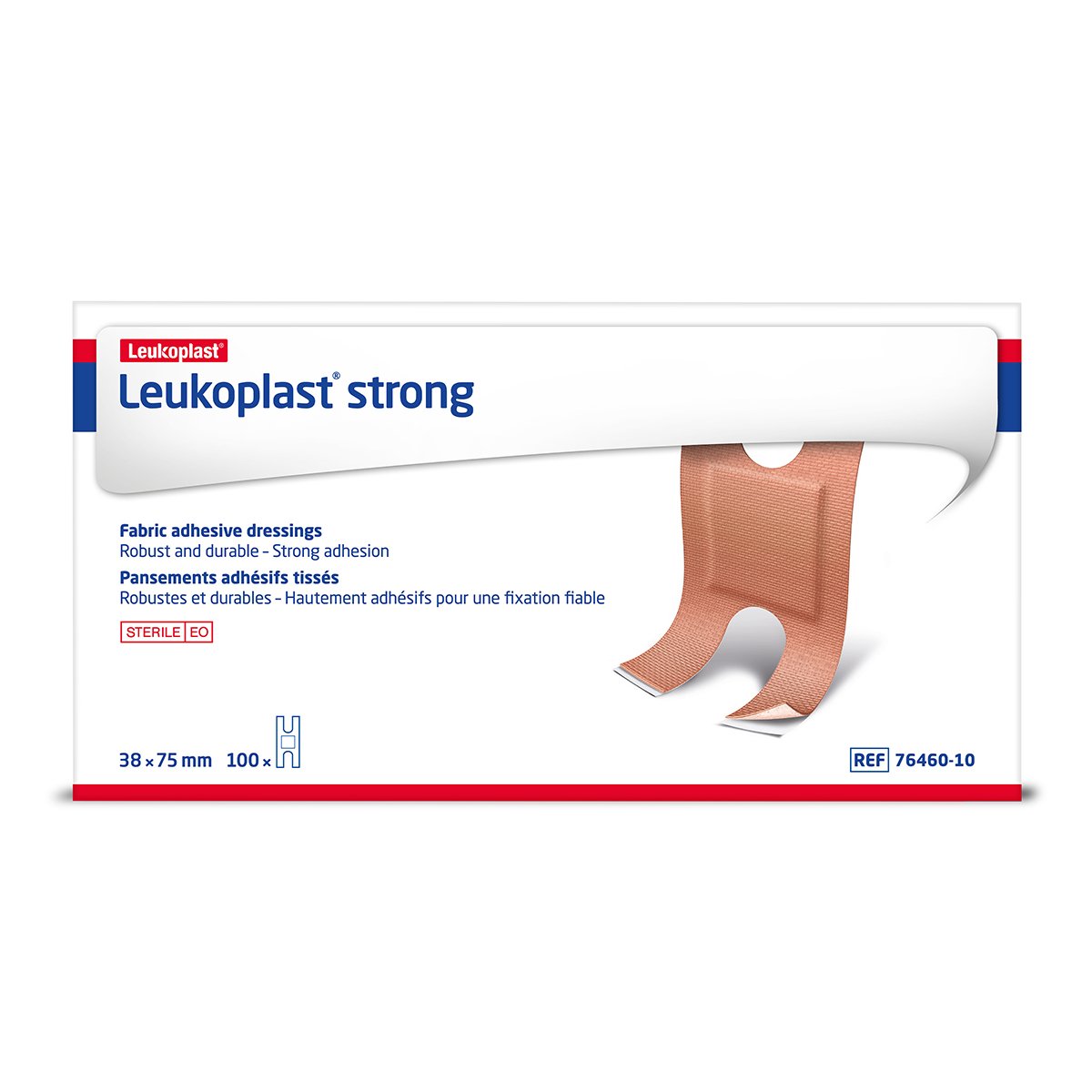 Leukoplast Strong Fabric Adhesive Dressing 3.8cm X 3.8cm Beige - Box Of 100 - Home Health Store Inc