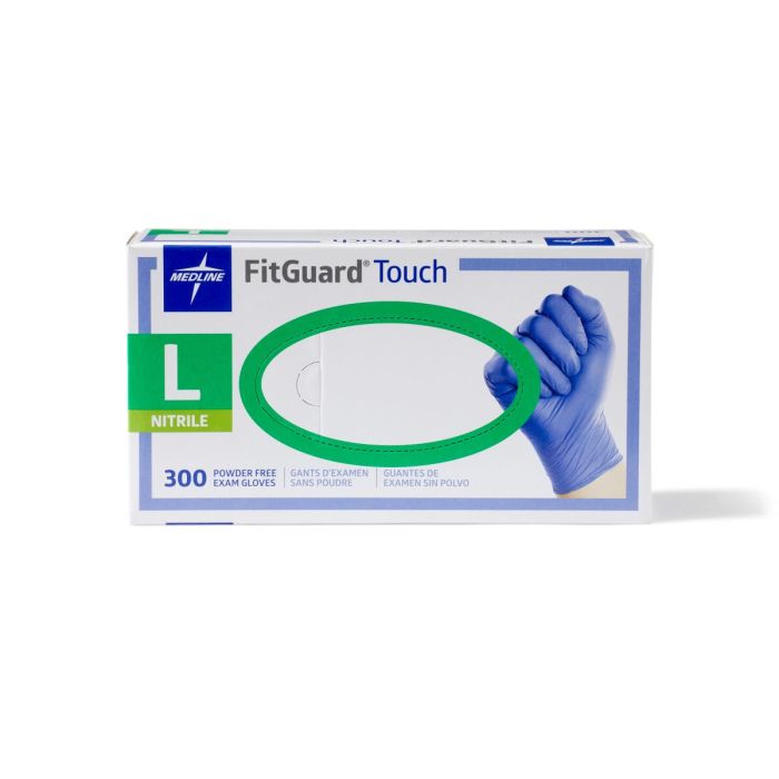 Fitguard Touch Powder-Free Nitrile Glove Large, 300/box