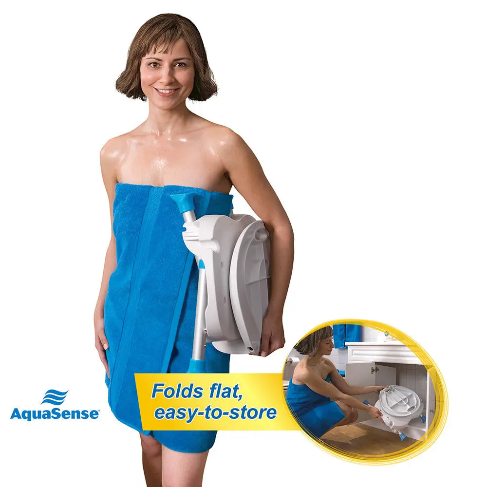 Folding Bath and Shower Chair with Non-Slip Seat and Backrest, White - Home Health Store Inc