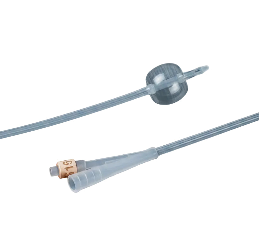 Bard Uncoated Silicone 2-Way Foley Catheter - Box of 12