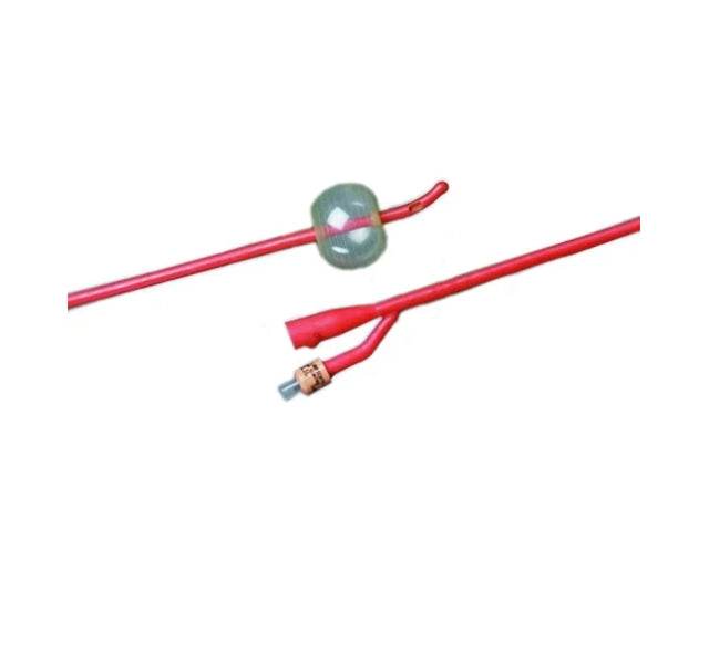 Bard Tiemann Lubricath Olive Coude Tip 2-Way Foley Catheter 5cc - Box of 12