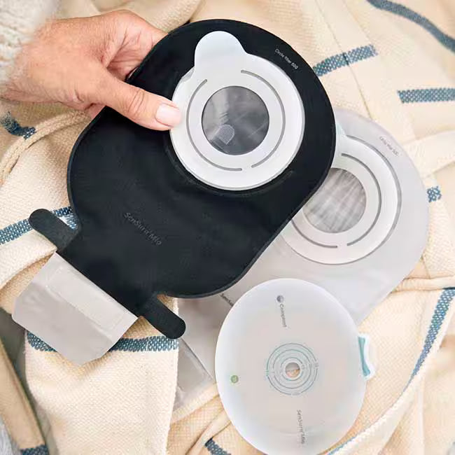 SenSura Mio Black Flex Pouch 2pc, Flex Maxi, Drainable Pouch