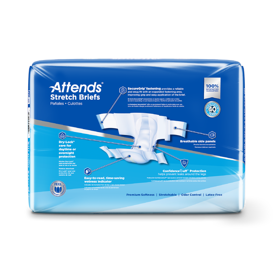 Attends Stretch Briefs, Large/X-Large