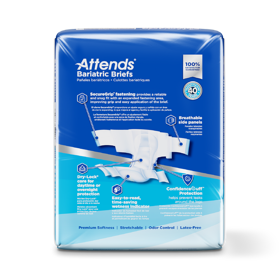 Attends Bariatric Briefs, Xxx-Large