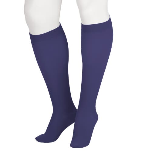 Juzo Cotton Sock Knee High 15-20 mmHg, Navy Size V