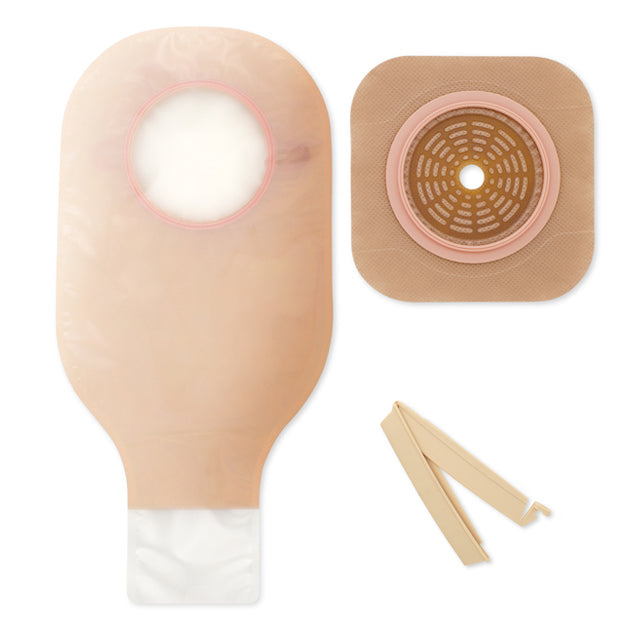 New Image Two-Piece Drainable Ostomy Kit, FlexWear Skin Barrier, Clamp Closure - Box of 5
