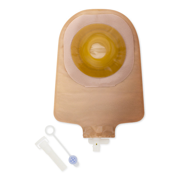 Premier One-Piece Urostomy Pouch, Cut-to-Fit Stoma Opening, Transparent 9" (23cm) - Box of 5