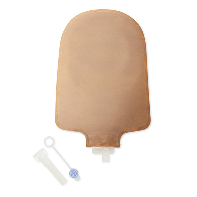 Premier One-Piece Urostomy Pouch, Cut-to-Fit Stoma Opening, Transparent 9" (23cm) - Box of 5