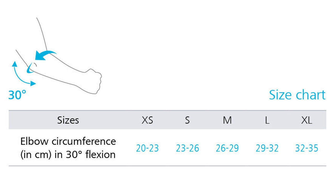 MOBILIS EpiActive - Adjustable, anatomically contoured compression elbow brace with silicone pads