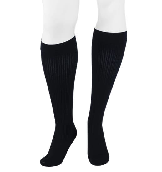 Juzo Cotton Sock Knee High 15-20 mmHg, Black Size IV