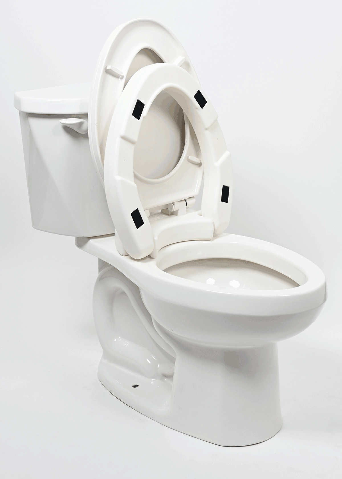 Mobb 2" Hinged Raised Toilet Seat
