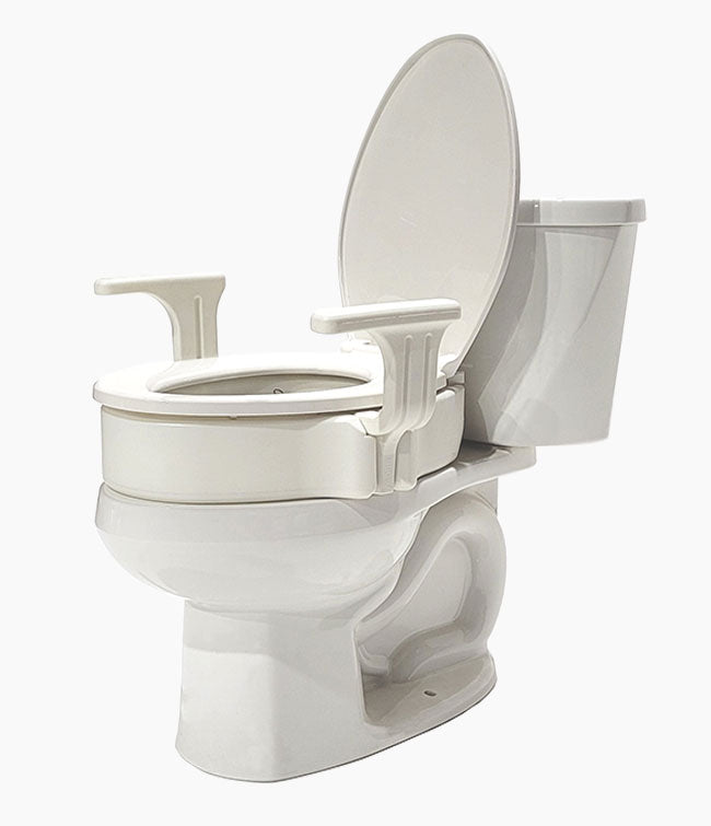 Mobb Elongated Toilet Seat Riser With Handles