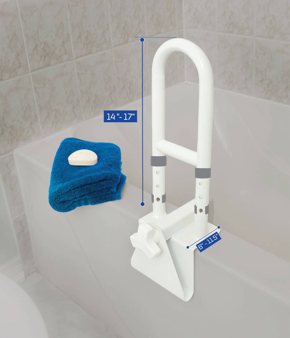 Mobb Height Adjustable Bath Rail