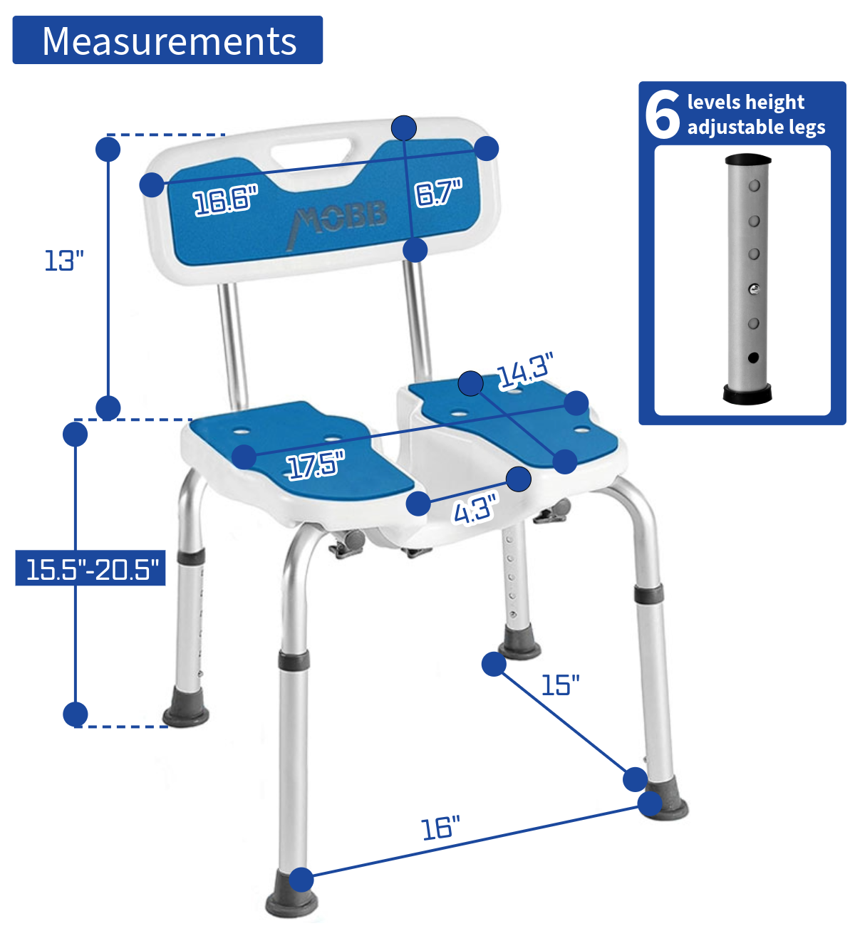 Mobb Easy Clean Bath Chair