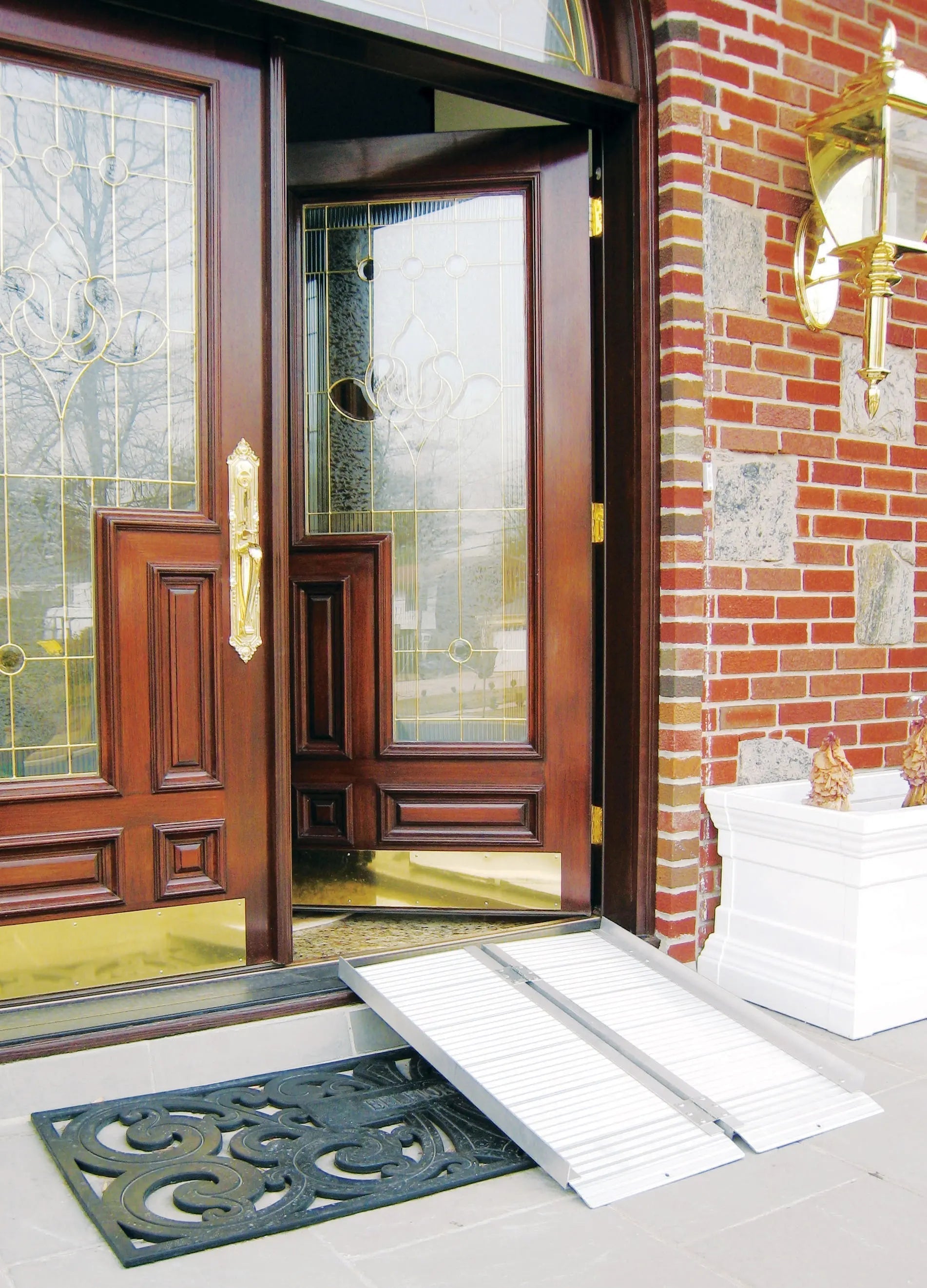 Single Fold Portable Wheelchair Scooter Ramp with Carry Handle and Travel Bag - Home Health Store Inc