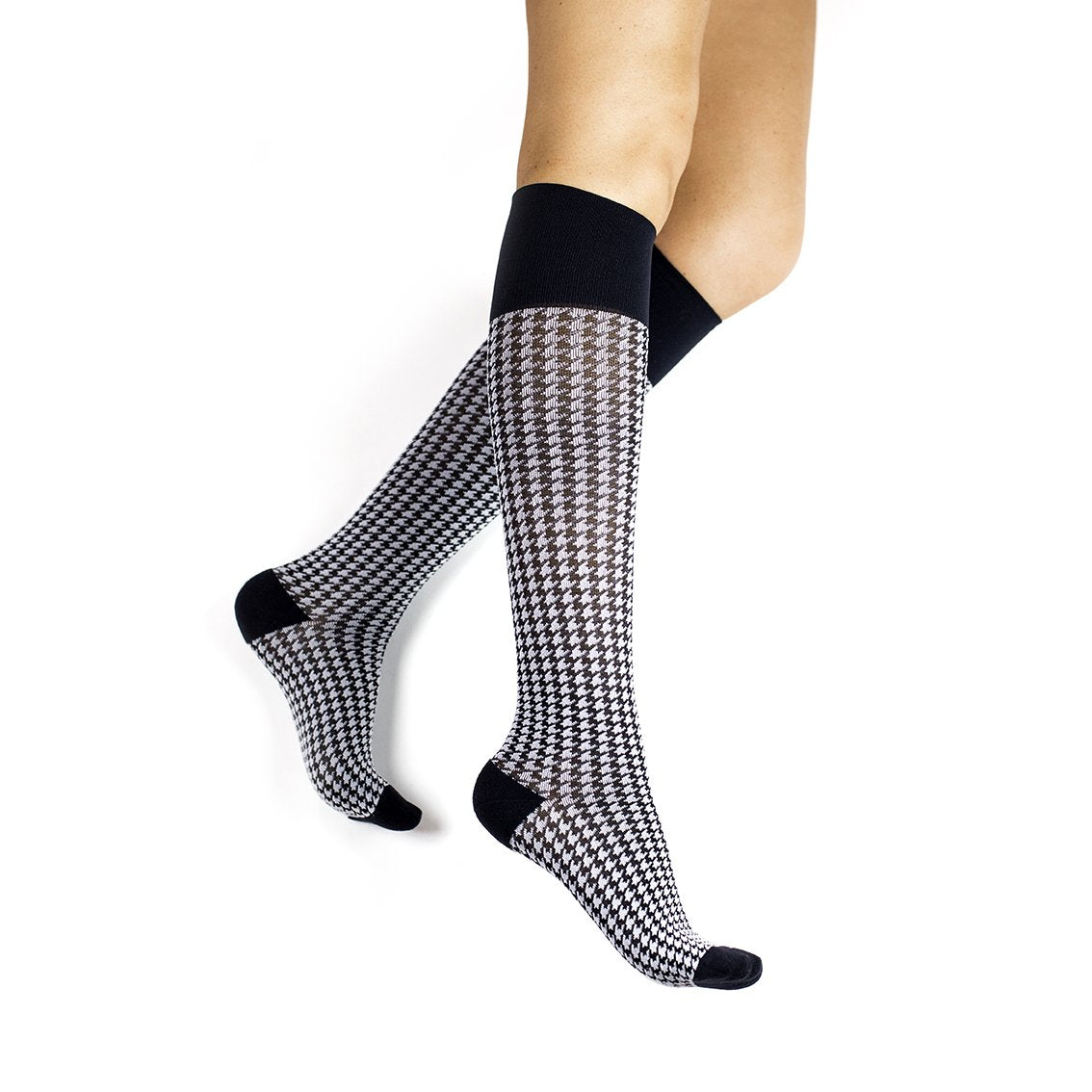 Rejuva Houndstooth Stylish Unisex Compression Stocking 15-20mmHg