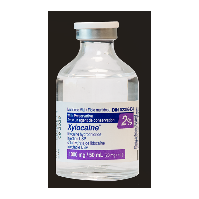 Xylocaine 2% Plain With Preservative 50 mL Vial