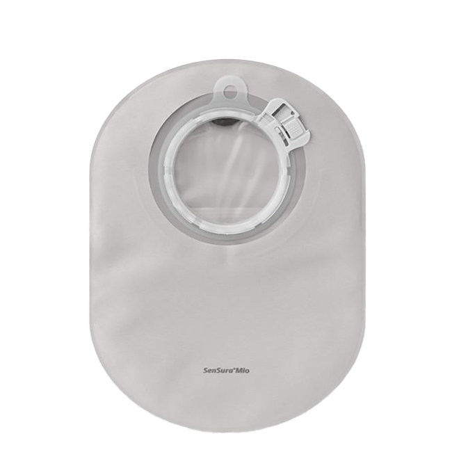 SenSura® Mio Click Two-Piece Closed Pouch, Opaque with inspection window 8-1/2" (22cm), Flange 1-9/16" (40mm) - Box of 30