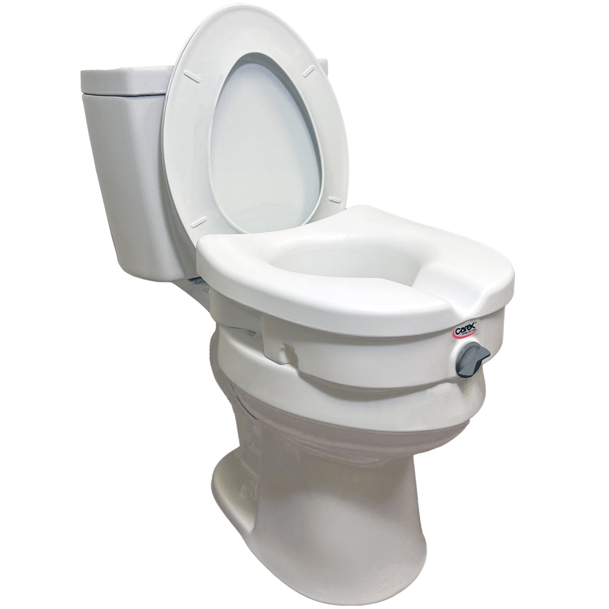 Carex E-Z Lock Locking Raised Toilet Seat